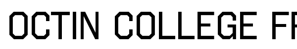 Octin College Free font preview